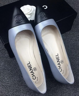 CHANEL Shallow mouth flat shoes Women--135